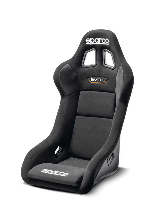 Sparco Gaming Seat Evo L Black - High-Performance Racing Chair for Gaming and Simulation