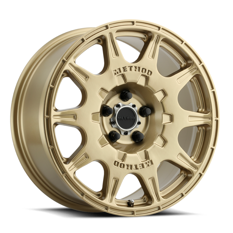 Method MR502 Rally 17x8 Gold Wheel with 5x4.5 Bolt Pattern and +38mm Offset