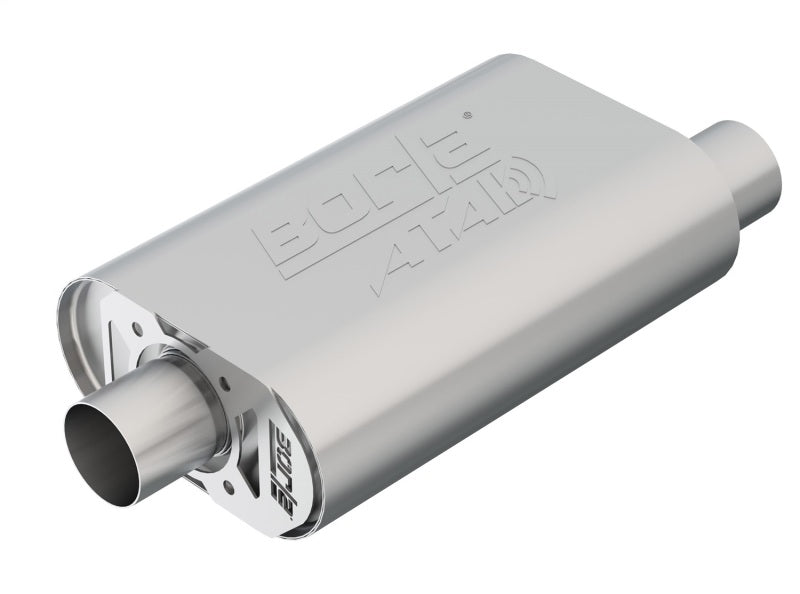 Borla CrateMuffler SBC Stock Output 283/327/350 V8 - 2.5 Inch Offset/Center Exhaust for Custom Engines