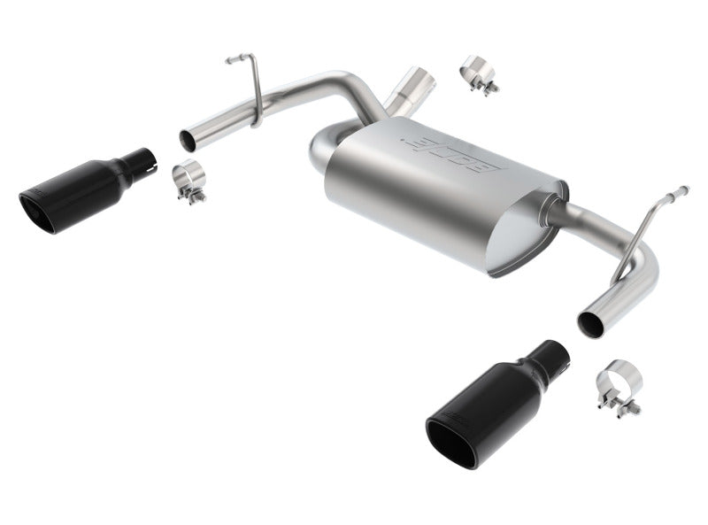 Borla 11834BC Touring Cat-Back Exhaust System for 2012-2018 Jeep Wrangler JK/JKU 3.6L V6
