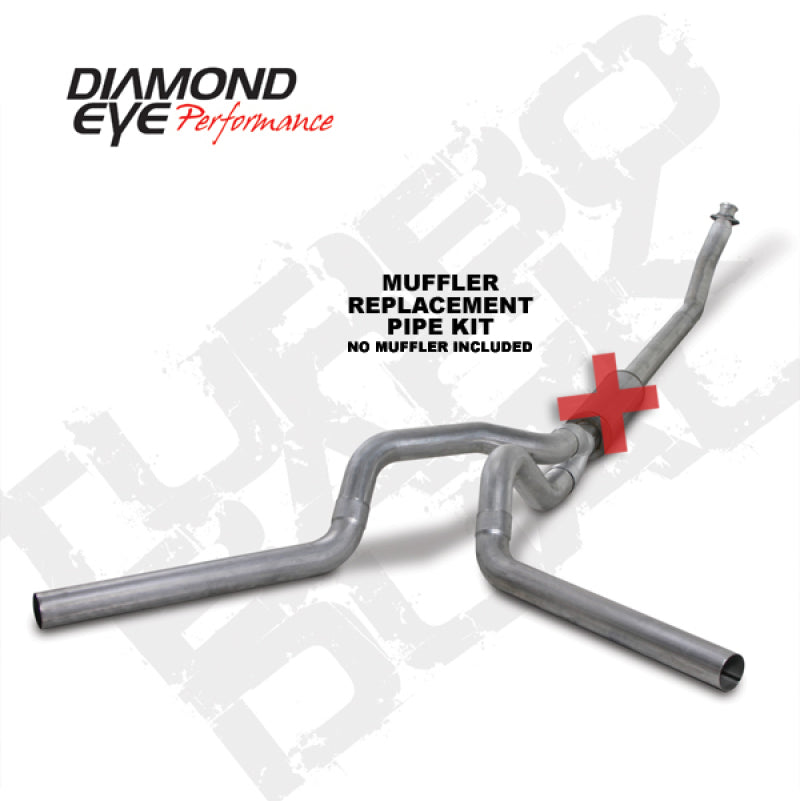 Diamond Eye Performance 4-Inch Turbo Back Exhaust Kit for 1994-2002 Dodge Ram 5.9L Cummins