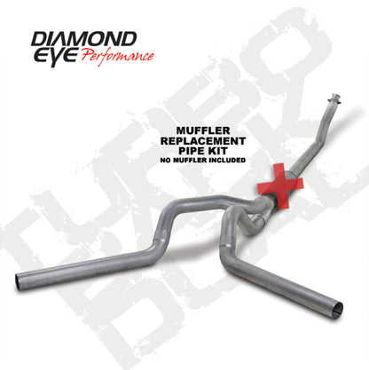 Diamond Eye Performance 4-Inch Turbo Back Exhaust Kit for 1994-2002 Dodge Ram 5.9L Cummins