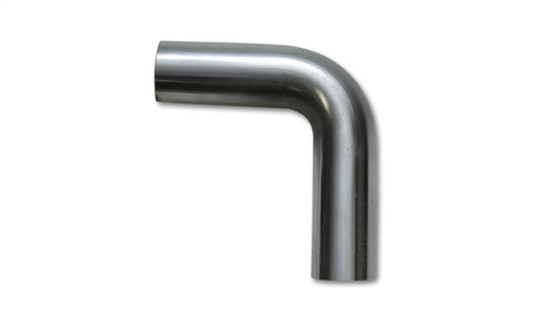 Vibrant 3.5-inch OD T304 Stainless Steel 90-Degree Mandrel Bend, 5.5-inch Centerline Radius