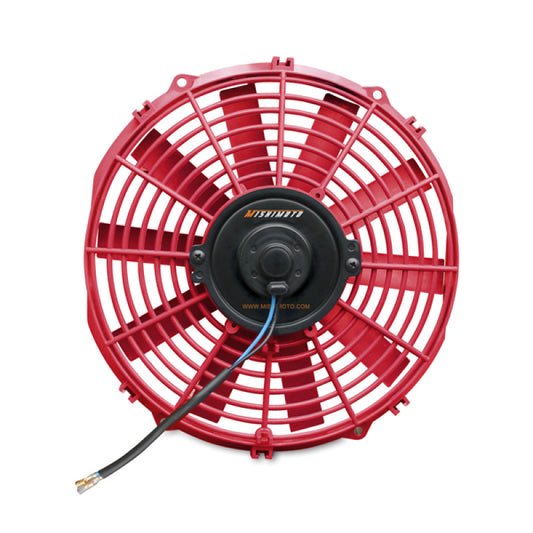 Mishimoto 12 Inch Red Electric Fan 12V - High-Flow Cooling Solution for Automotive Applications
