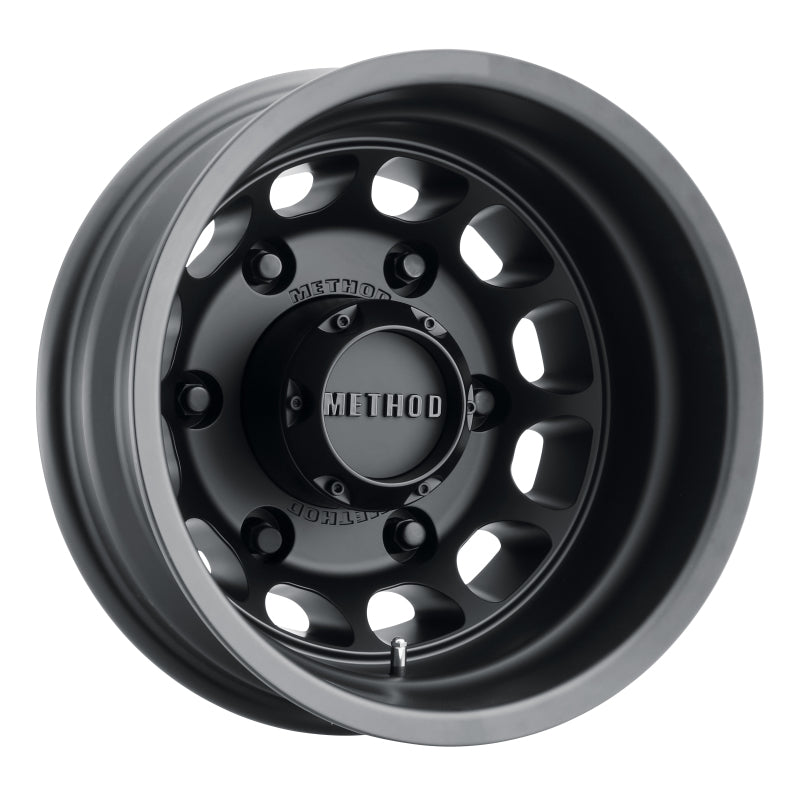 Method MR901 Rear 16x5.5 Inch Black Aluminum Wheel with 6x205 Bolt Pattern and -18mm Offset