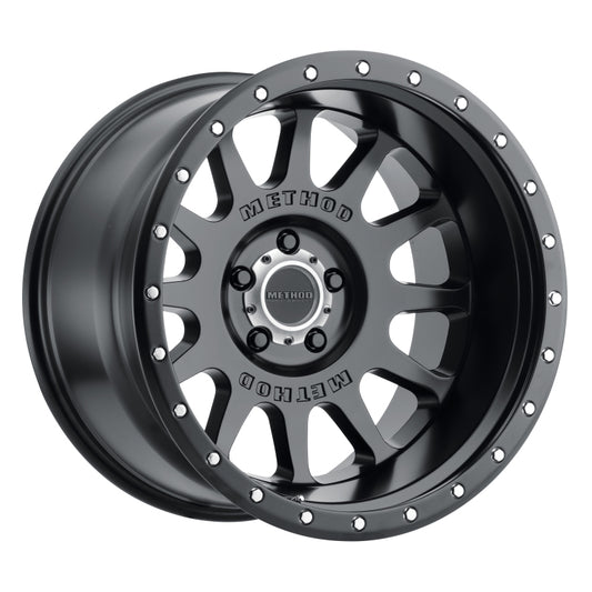 Method MR605 NV 20x10 Inch Matte Black Wheel with -24mm Offset and 5x5 Bolt Pattern