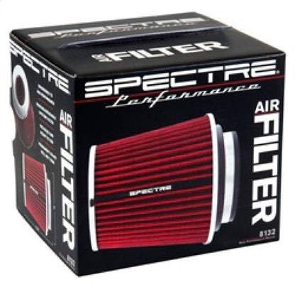 Spectre Adjustable Conical Air Filter 5-1/2 Inch Tall - Red - Part Number 8132