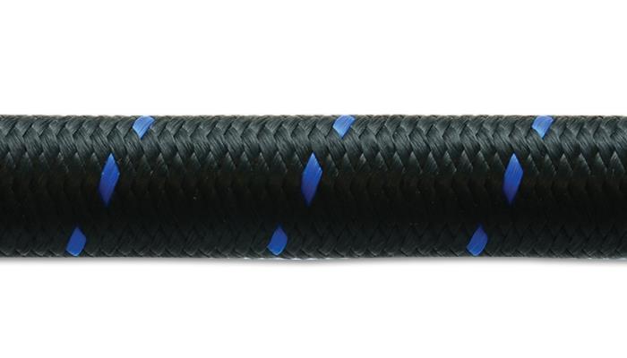 Vibrant -10 AN Nylon Braided Flex Hose (5 ft) with Reinforced CPE Inner Liner