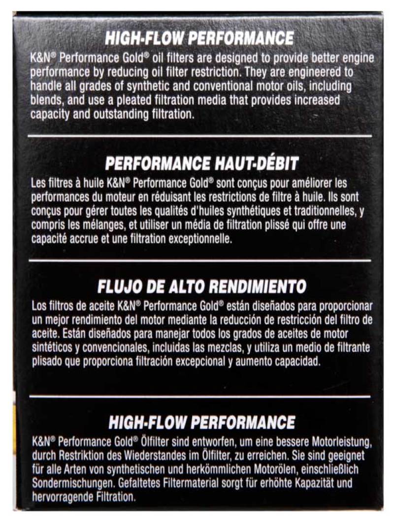 K&N Engineering HP-7024 Performance Oil Filter for 2007-2015 Mini Cooper L4 1.6L