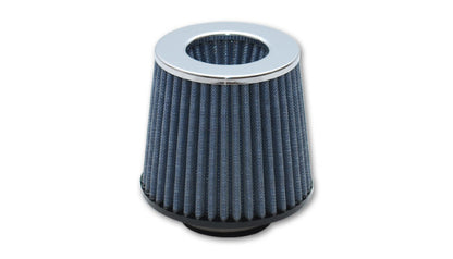 Vibrant Performance Open Funnel Air Filter with Chrome Cap - 4.5 Inch Inlet, 6 Inch Height