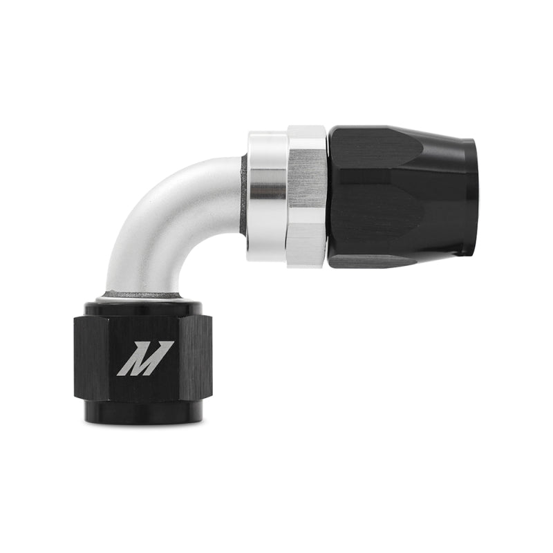 Mishimoto Aluminum -10AN 90 Degree Fitting - Black for Automotive Fluid Lines