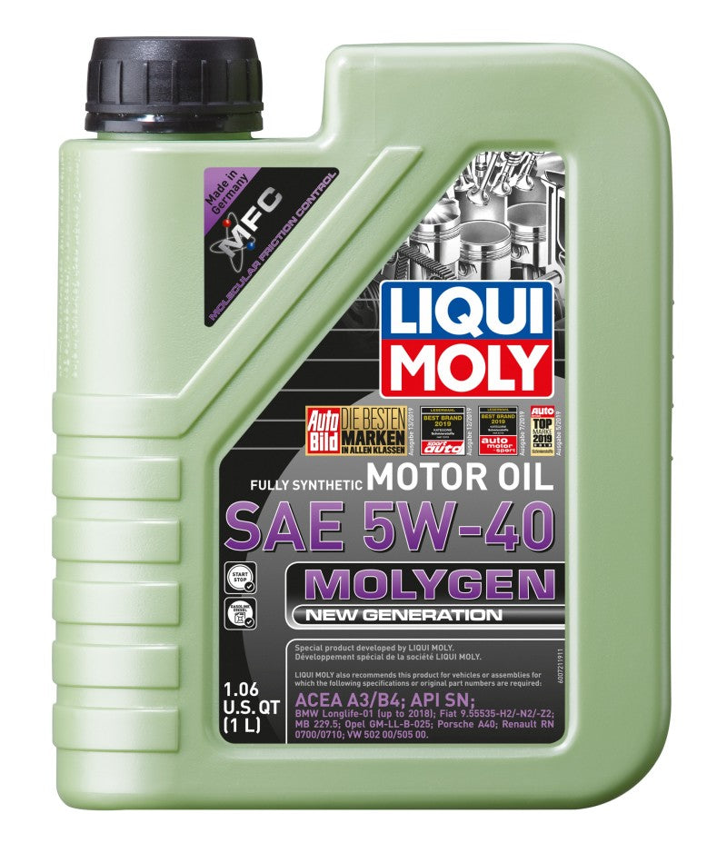 LIQUI MOLY 1L Molygen New Generation Motor Oil SAE 5W40 – High-Performance Synthetic Oil for BMW and More