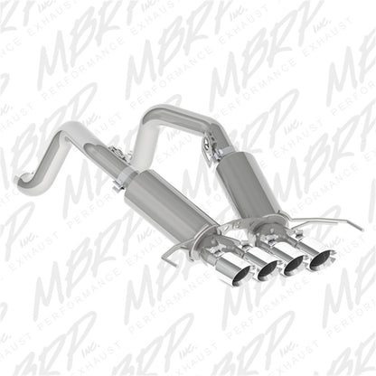 MBRP Armor Pro Series Dual Axle Back Exhaust System for 2014-2018 Chevrolet Corvette 6.2L V8 with Quad Tips