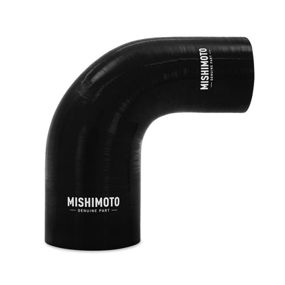 Mishimoto Silicone Reducer Coupler 90 Degree 3 Inch to 3.5 Inch - Black