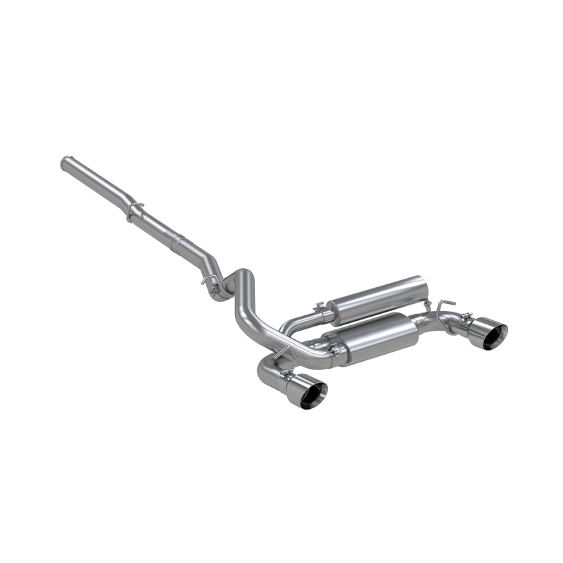 MBRP Armor Lite Series 3-Inch Aluminized Dual Outlet Cat-Back Exhaust for Ford Focus (2016-2018)