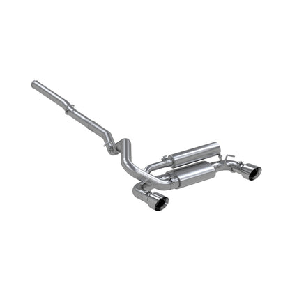 MBRP Armor Lite Series 3-Inch Aluminized Dual Outlet Cat-Back Exhaust for Ford Focus (2016-2018)