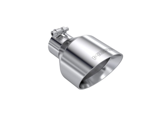 MBRP T304 Stainless Steel Exhaust Tip 2.5 Inch Inlet, 5 Inch Outlet, 8 Inch Length - Angle Cut Dual Wall Design