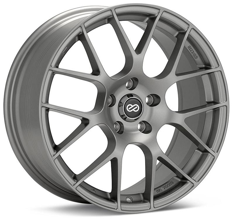 Enkei Raijin 18x8.5 Inch Alloy Wheel with 35mm Offset and 5x114.3 Bolt Pattern in Hyper Silver