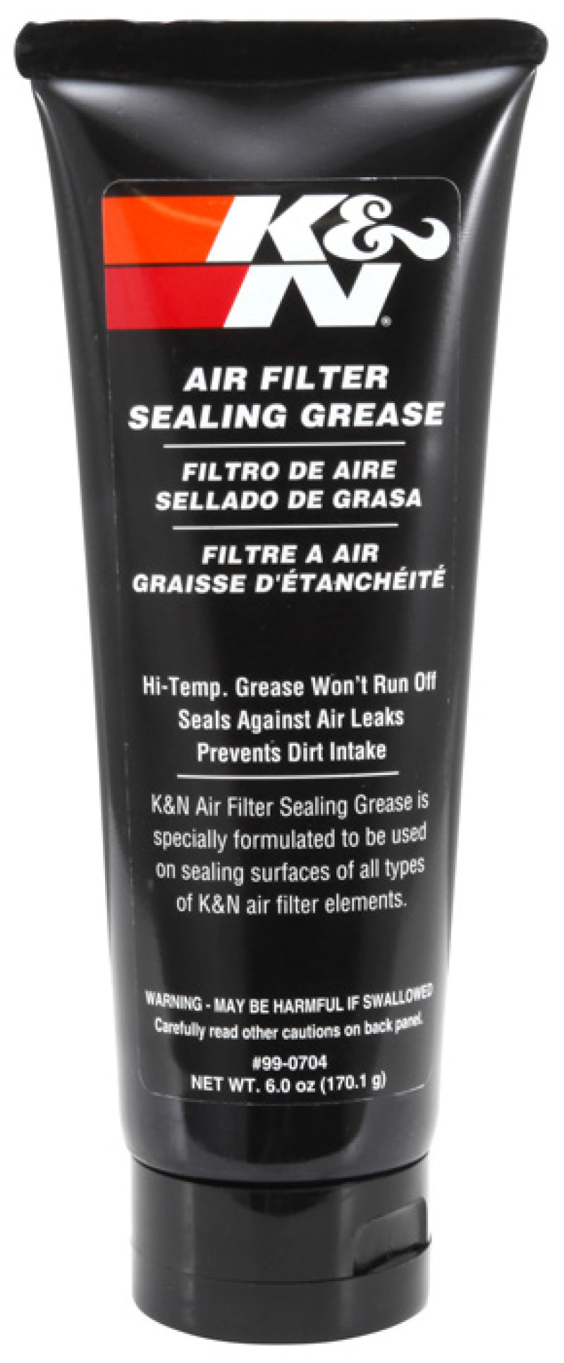 K&N Engineering Sealing Grease 99-0704 - 6 oz for Airtight Air Filter Sealing