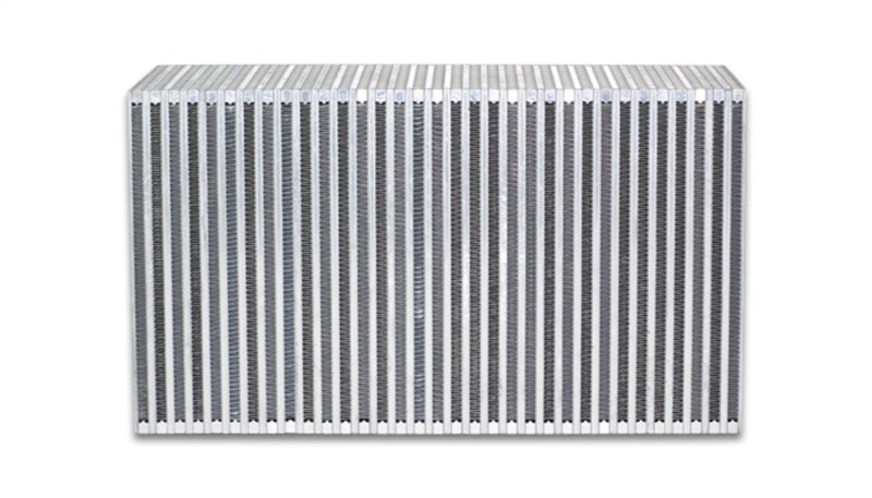 Vibrant Vertical Flow Intercooler Core 18 in. W x 12 in. H x 6 in. Thick – Bar and Plate Construction for High-Performance Applications