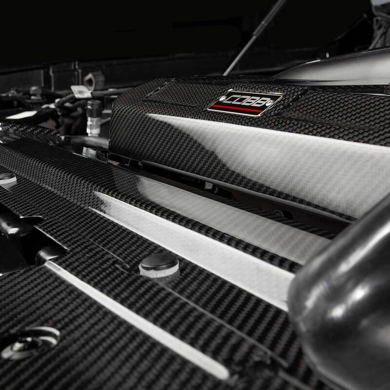 COBB Redline Carbon Fiber Radiator Shroud for Ford F-150 2021-2023 Ecoboost 3.5L & 2.7L Raptor, Tremor, Limited Models