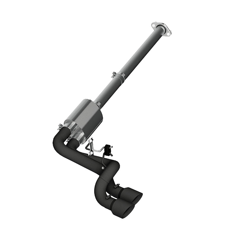 MBRP Armor BLK Series Cat Back Exhaust System for 2009-2014 Ford F-150 with 3-inch Diameter and Dual Outlet Tips