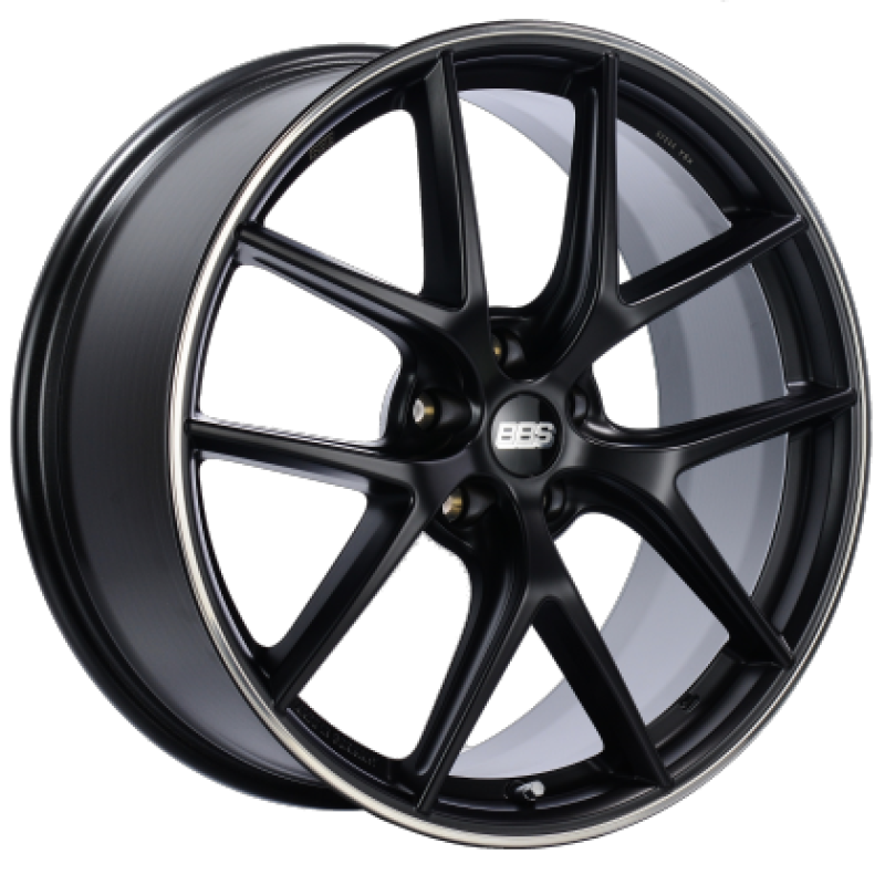 BBS CI-R 19x9 Satin Black Polished Wheel with Rim Protector – 5x112 Bolt Pattern, ET42 Offset