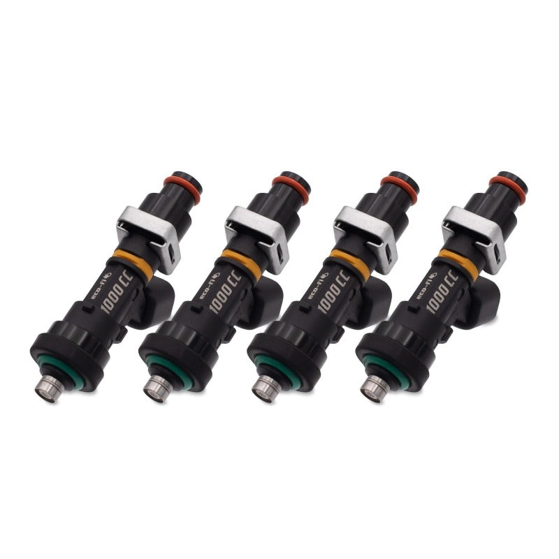 BLOX Racing Eco-Fi Street Fuel Injectors 1000cc/min with 1-inch Adapter for Honda B/D/H Series – Set of 4