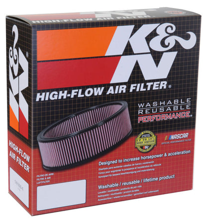 K&N Engineering E-3671 Universal Oval High-Flow Air Filter – 12 inch Length, 5-1/4 inch Width, 3-1/4 inch Height