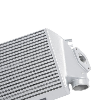 Mishimoto 2008-2014 Subaru WRX Top-Mount Intercooler Kit - Powder Coated Silver & Black Hoses