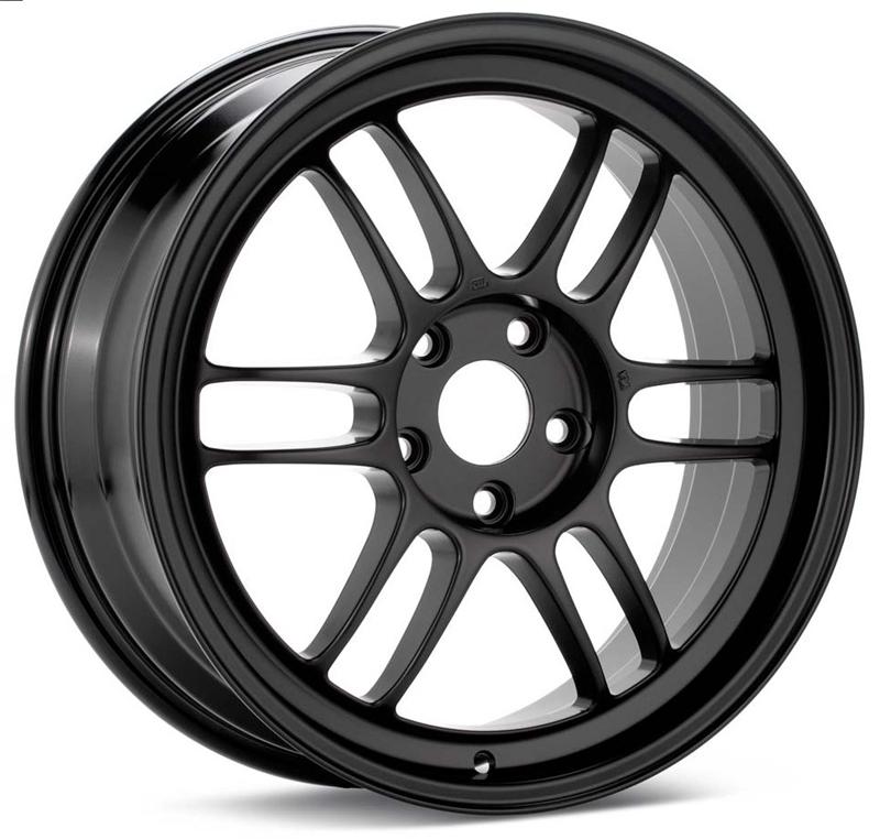 Enkei RPF1 17x7 Black Alloy Wheel with 5x114.3 Bolt Pattern and +45mm Offset