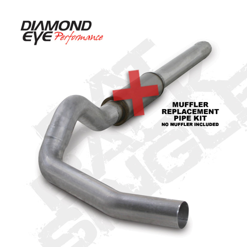 Diamond Eye Performance 5-inch Catback Exhaust Kit for 2004.5-2007.5 Dodge Ram 2500/3500 with 5.9L Cummins, Aluminum