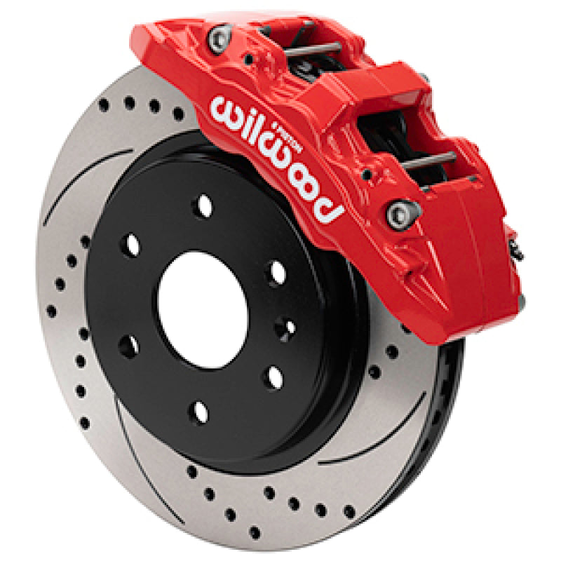 Wilwood Aero6-DM Front Brake Kit for Chevy Silverado and GMC Sierra 1999-2006 by Wilwood Part 140-16803-DR in Red