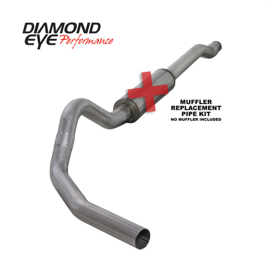 Diamond Eye Performance 4-inch Exhaust System Kit for 2003-2007 Ford F-250/F-350 6.0L PowerStroke - Made in USA