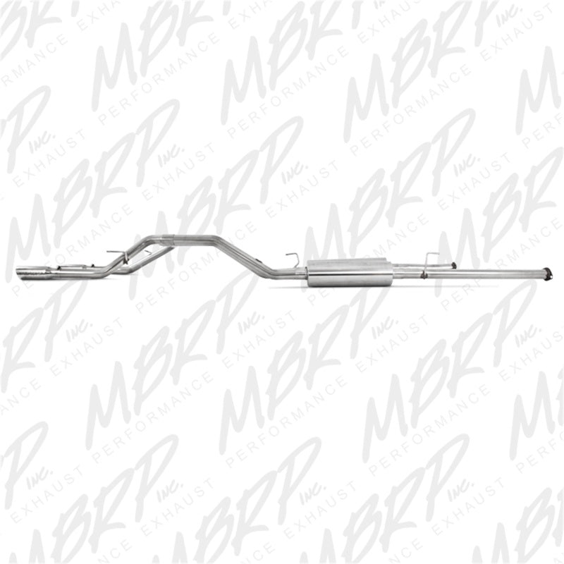 MBRP Armor Plus Series Cat Back Exhaust System for 2009-2012 Toyota Tundra 5.7L - Dual Split Rear Exit with 3.5 Inch Tips