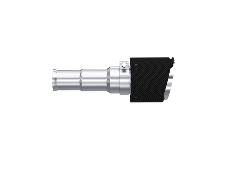 MBRP Carbon Fiber Exhaust Tips for Ram 1500 2019-2020, 3-Inch Inlet, 5-Inch Outlet, Dual Wall, Angle Cut, Pair