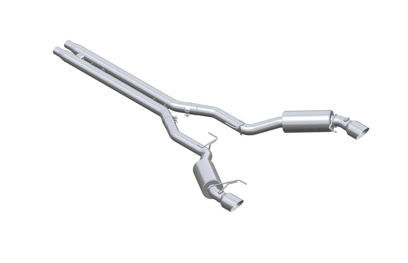 MBRP Armor Lite Series Cat Back Exhaust System for 2015-2017 Ford Mustang GT with 3-inch Dual Split Rear Exit and 4.5-inch Tips