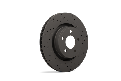 Hawk Talon 2010 Subaru Impreza WRX Premium Drilled and Slotted Rear Brake Rotor Set