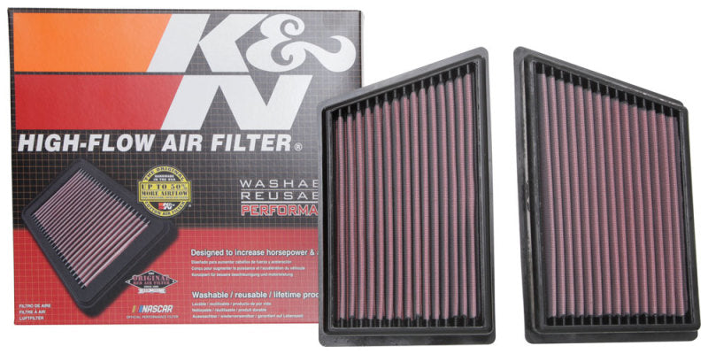 K&N Engineering 33-3153 High-Flow Drop-In Replacement Air Filter for 2019-2020 Porsche 911 3.0L H6 F/I