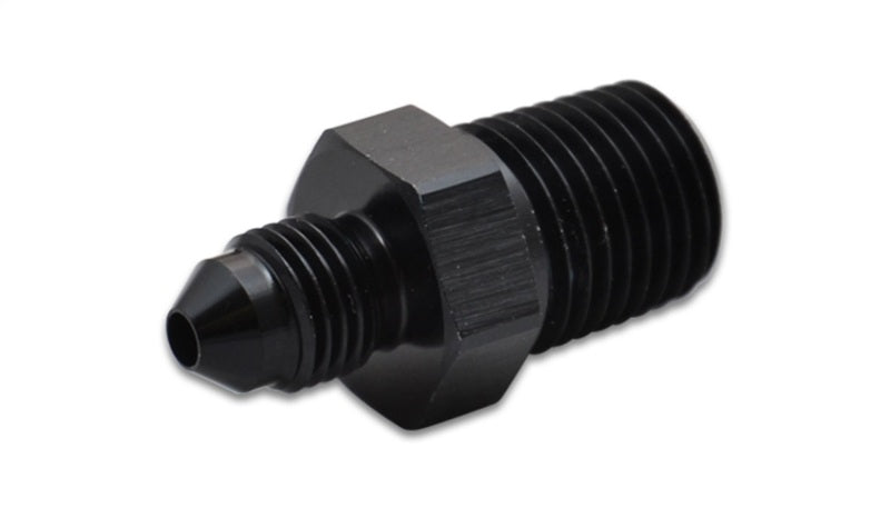 Vibrant -4AN to 1/4 Inch NPT Straight Adapter Fitting in Aluminum