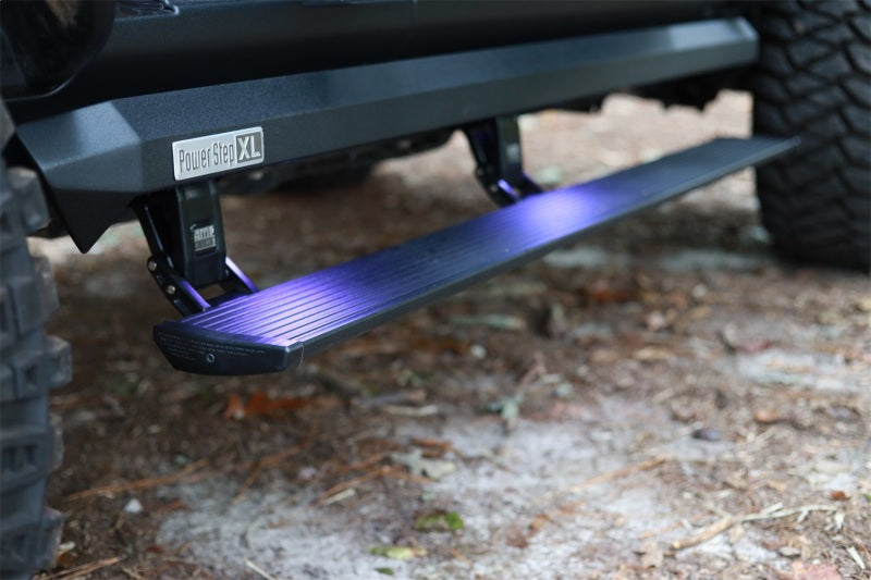 AMP Research PowerStep XL Electric Running Boards for 2021-2024 Ford F-150 and Lightning, Black Part #77152-01A