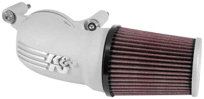 K&N 01-17 Harley-Davidson Softail / Dyna FI Performance Air Intake System Silver