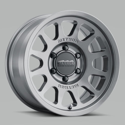 Method Wheels MR703 17x7.5 Inch Titanium Off-Road Wheel with 6x130 Bolt Pattern and +50mm Offset