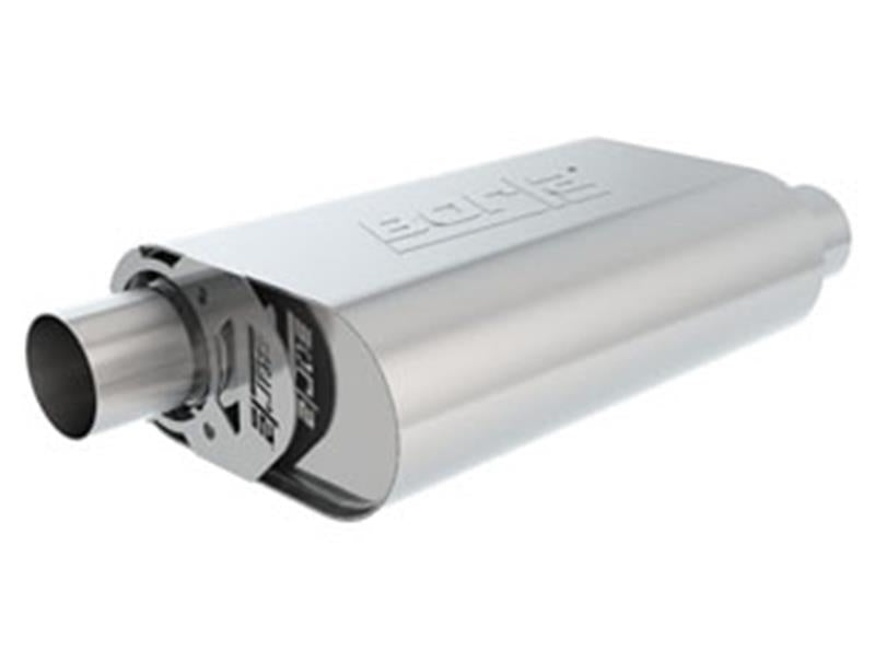 Borla CrateMuffler SBC 283/327/350 - 2.5 Inch Offset/Center Exhaust Muffler with ATAK Sound