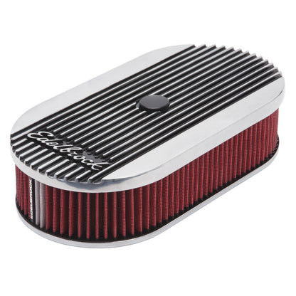 Edelbrock Elite II Round Air Cleaner Part #4273 – Polished Aluminum with High-Quality Washable Filter