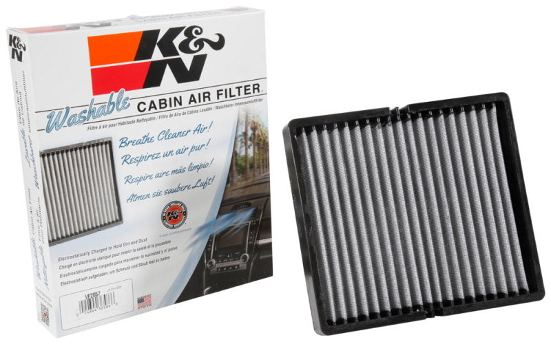 K&N VF2057 Washable Cabin Air Filter for Lexus 2013-2015 Models