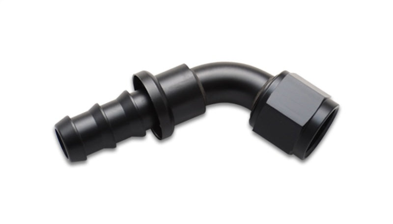 Vibrant Push-On 60 Degree Hose End Elbow Fitting -4AN by Vibrant, Part No. 22604