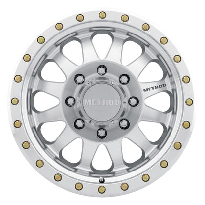 Method MR304 Double Standard 17x8.5 Inch Polished Alloy Wheel with 8x6.5 Bolt Pattern and 0mm Offset