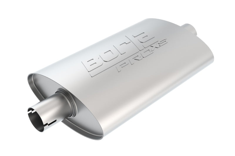 Borla Pro-XS Oval 2.5 Inch Inlet/Outlet Center Notched Muffler
