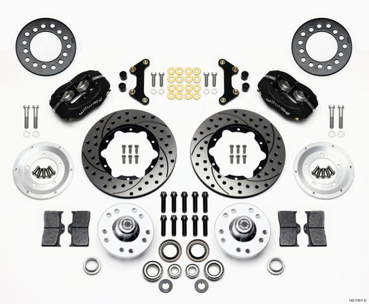 Wilwood Forged Dynalite Front Brake Kit 11-inch Disc for 1949-1954 Chevy & 1953-1962 Corvette